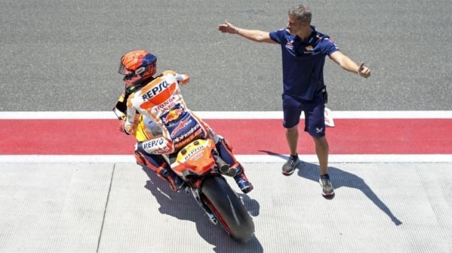 Marc Marquez Maksimalkan Sesi Latihan Demi Lewati Tantangan di area dalam MotoGP Qatar