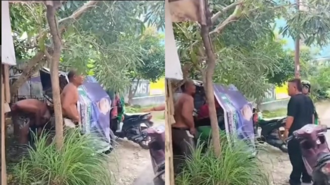 Viral Becak Goyang di dalam area Medan, Ternyata Dua Bapak-bapak Asyik Berhubungan Sesama Jenis