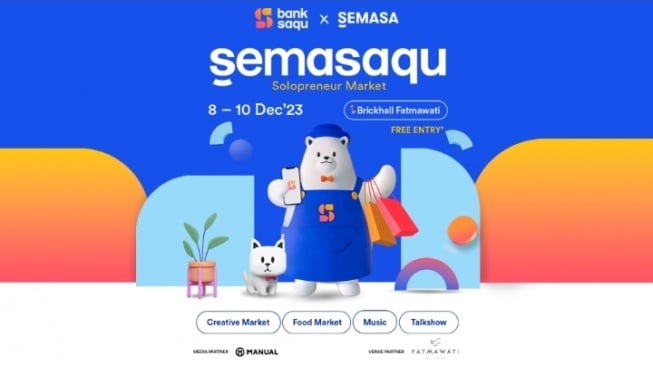 Bank Saqu x SEMASA Hadirkan SEMASAQU untuk Pelaku Pasar Kreatif Lokal, Saksikan Bintang Tamu Pevita Pearce-Kimmy Jayanti