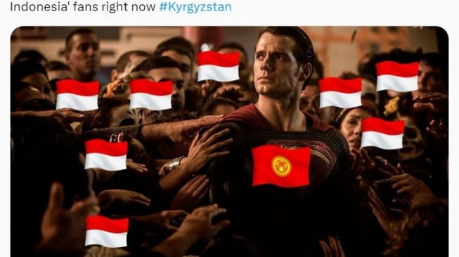 10 Meme Indonesia Berhasil 16 Besar Piala Asia, Warganet Berterima Kasih ke Kirgistan