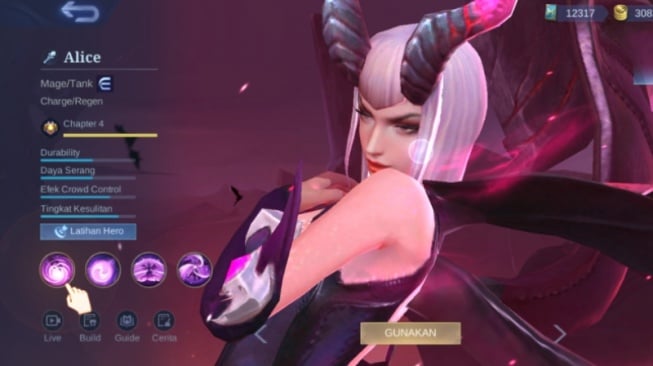 Hero Counter Alice Jungler, Langsung Tak Berdaya Lawan Penghancur Tank Hal ini