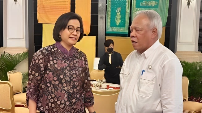 Potret Sri Mulyani Diskusi dengan Basuki Hadimuljono Usai Ramai Isu Mundur Jadi Menteri, Dapat Support Warganet