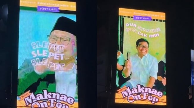 Penampakan Gemas Videotron Cak Imin Usai Lawan Gibran, Netizen: Gemoy Sesungguhnya