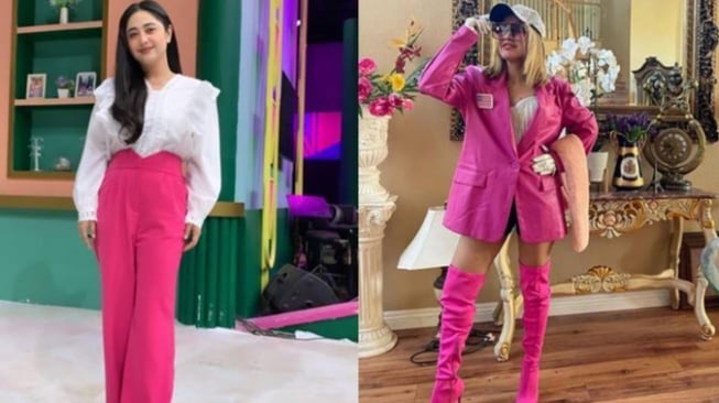 7 Adu Gaya OOTD Dewi Perssik vs Indah Sari, Lagi Berserteru Gegara Isu Perselingkuhan Rully