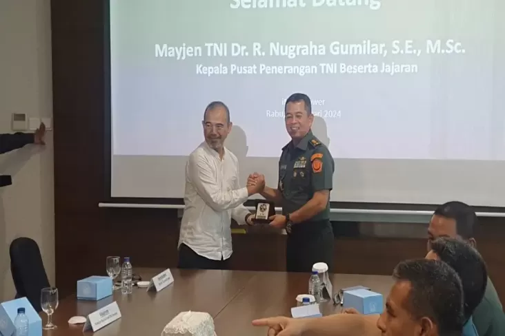 Kapuspen TNI Kunjungi iNews Tower Perkuat Silaturahmi juga Kerja Sama Pemberitaan