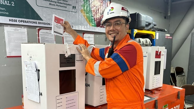 Pertamina Hulu Energi Salurkan Hak Pilih pemilihan di Lepas Pantai