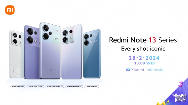 Daftar Harga Redmi Note 13 di dalam area Indonesia, Lengkap dari 4G sampai 5G