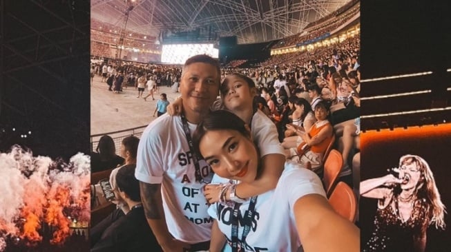 Gading Marten juga Gisel Kompak Temani Anak Nonton Konser Taylor Swift, Netizen: Gempi Menolak Broken Home!