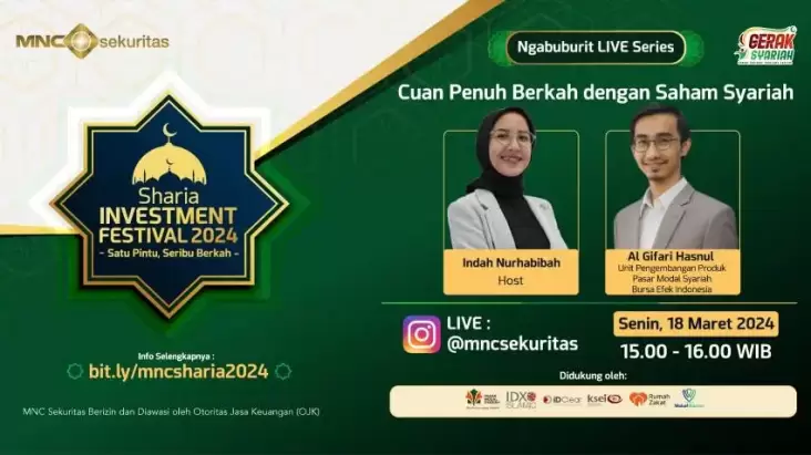 Saksikan IG Live MNC Sekuritas Cuan Penuh Berkah dengan Saham Syariah