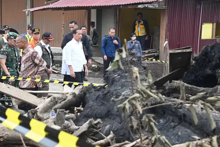 Cegah Banjir Lahar pada area Sumbar Terulang, Jokowi Perintahkan PUPR Bangun 56 Sabo Dam