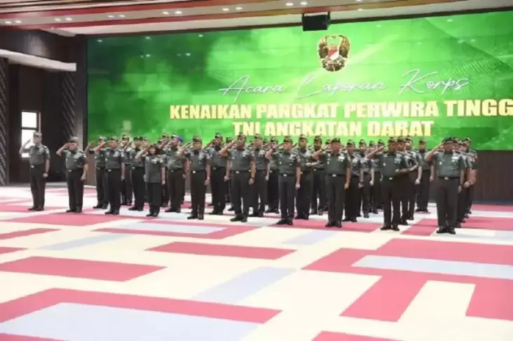 Daftar 39 Jenderal Baru di dalam tempat Matra TNI AD, Berikut Nama-namanya