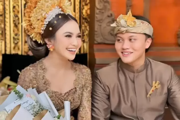 Jalani Rangkaian Pernikahan Hari Ini, Rizky Febian kemudian Mahalini Berpartisipasi Menawan dengan Baju Adat Bali