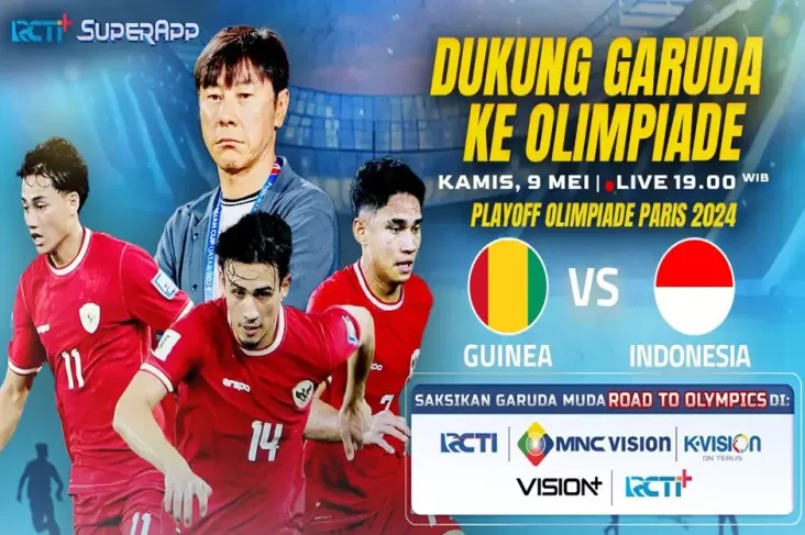 Kesempatan Terakhir Menuju Olimpiade Paris 2024, Tonton Playoff Indonesia vs Guinea di dalam tempat RCTI+