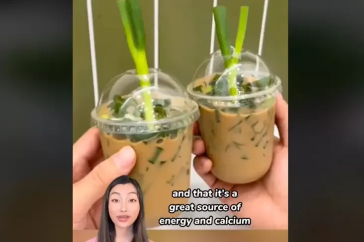 Lagi Viral pada area China, Kopi Dicampur Irisan Daun Bawang