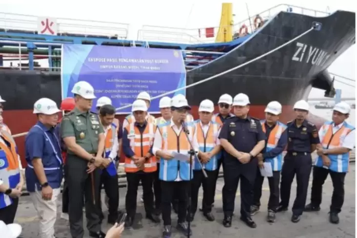 Tak Miliki Izin Impor, Kemendag Tahan Kapal Tanker China di tempat area Palembang