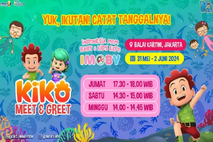 Keseruan IMOBY Surabaya Berlanjut, KIKO & LOLA akan Hadir pada Meet and Greet IMOBY DKI Ibukota 2024!