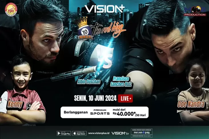 Nonton Streaming pada pada Vision+ Duel Juara Biliar Dunia: Albin Ouschan kemudian Francisco Sanchez Ruiz