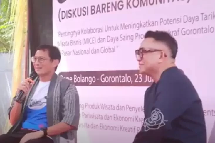 Sandiaga Uno Dorong Komunitas Gorontalo Sinergi Tingkatkan Prospek Usaha Wisata juga Perekonomian Kreatif