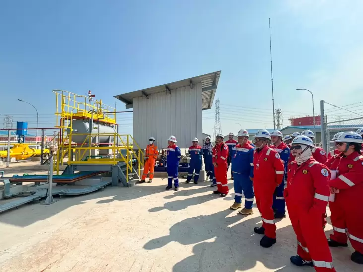 Tinjau Fasilitas Pipa Gas Cisem, Dirtekling Migas Tekankan Aspek Security di tempat Acara Migas