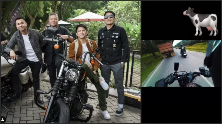 Touring Bareng Raffi Ahmad, Ariel Noah Nyaris Nabrak Sapi