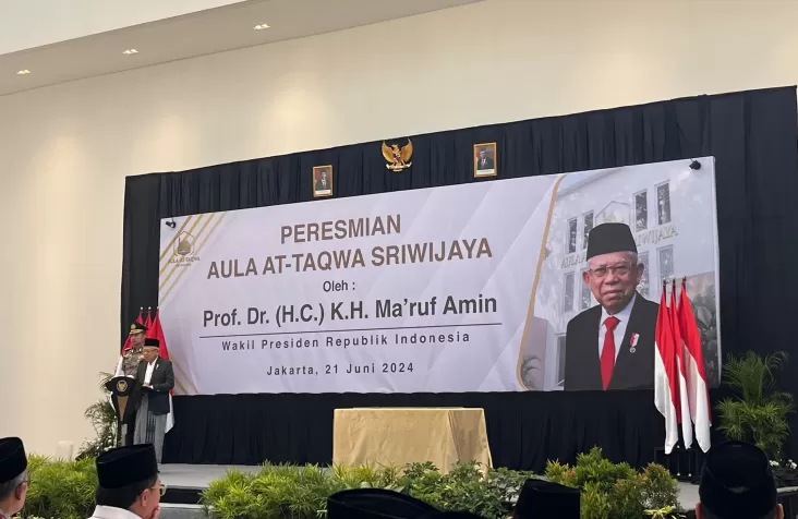 Wapres Berharap Aula Masjid At-Taqwa Sriwijaya Berfaedah bagi Umat