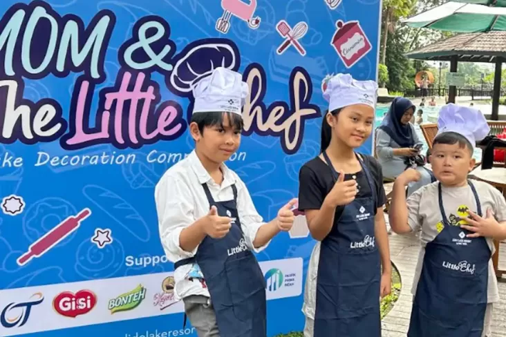 Anak-Anak Antusias Ikut Lomba Hias Kue juga Firefighter di Lido Lake Resort