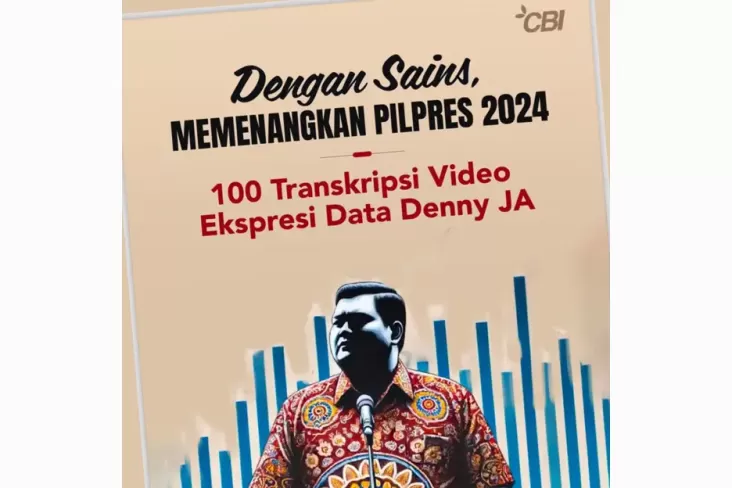 Denny JA Terbitkan Buku Ekspresi Harian Pilpres 2024