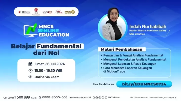 Gratis! Belajar Fundamental dari Nol bersatu MNC Sekuritas