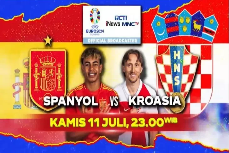 Jangan Lewatkan Duel Seru Pertemuan Spanyol juga Kroasia pada Matchday 1 Group B UEFA EURO, Waktu petang Hal ini Waktu 23.00 Waktu Indonesia Barat di tempat di iNews