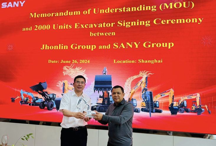 Pesan 2.000 Ekskavator, Jhonlin Teken MoU dengan SANY Group