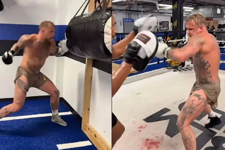 Viral! Video Latihan Jake Paul Robek Samsak, Terlihat Ganas Jelang Lawan Mike Perry