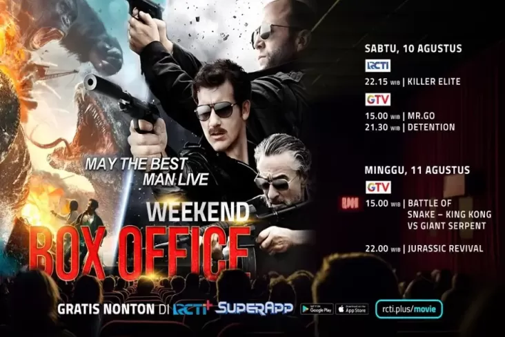 Jadwal Film Akhir Pekan, Nonton Gratis di dalam di RCTI+