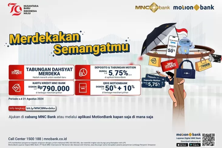 Rayakan HUT Kemerdekaan RI ke-79, MNC Bank Gelar Promo Istimewa